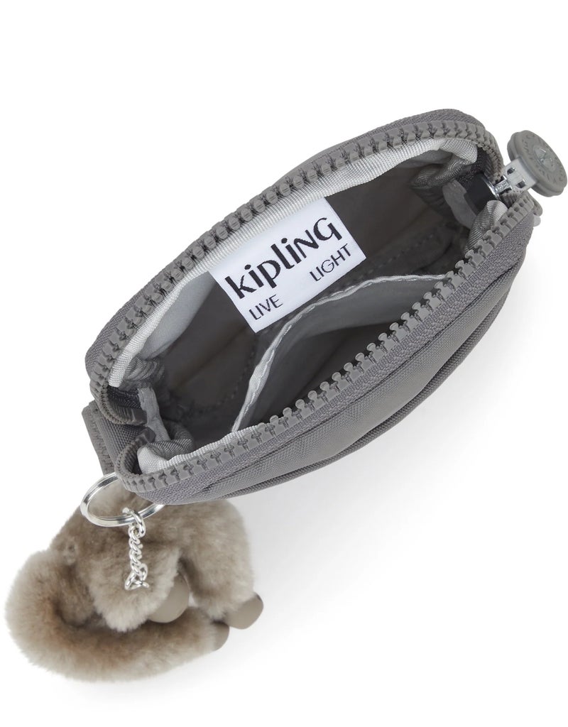 kipling Tally Small Unisex Phone Bag - Inviting Grey - Image 3